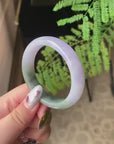 Natural Strawberry Matcha Jadeite Jade Bangle (03/10/26)