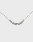 18K White Gold Diamond Pendant Necklace