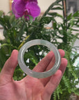 Baikalla Icy Green "Traditional Round" Jadeite Jade Bangle Bracelet (54.9mm) 