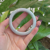 Baikalla Classic Lavender Burmese Jadeite Jade Bangle (57.51 mm) T195