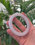 Baikalla "Traditional Full Round" Light Lavender Jadeite Jade Bangle Bracelet (59.4mm) 