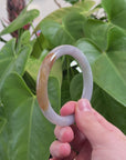 Baikalla Natural Yellow Jadeite Jade Bangle Bracelet (56.2 mm) 