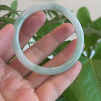 Baikalla "Petite" Natural Burmese Blue-green Jadeite Jade Bangle Bracelet (53.9 mm) #T101