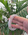 Baikalla Light Lavender with SaJin "Golden Dust" Jadeite Jade Bangle Bracelet (54.4mm) 