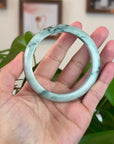 Burmese Blue-Green Jade Jadeite Bangle Bracelet (59.71 mm) T242