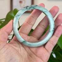 Burmese Blue-Green Jade Jadeite Bangle Bracelet (59.71 mm) T242