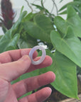 Baikalla Lavender Burmese Jadeite Jade Band Ring 