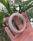 Baikalla Light Lavender Jadeite Jade Bangle Bracelet (55.6mm) 