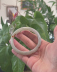 Baikalla Green with SaJin "Golden Dust" Jadeite Jade Bangle Bracelet (62.1mm) 