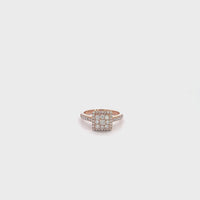 Baikalla 14k Rose Gold Princess Cut Diamond Engagement Ring