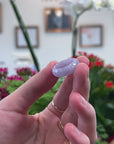 Baikalla Natural Icy "Vixen" Lavender Jadeite Jade Traditional Ring 