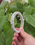 Natural Red Jadeite Jade Bangle Bracelet (60.3 mm) 