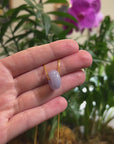 Baikalla "Ping An Kou" (Good Luck Button) "Vixen" Lavender Jadeite Jade Pendant Necklace