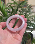 Baikalla Lavender "Half-Round" Jadeite Jade Bangle Bracelet (53mm) 