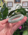 Baikalla Natural Light Blue-Green Jadeite Jade Bangle Bracelet (57.89 mm) 