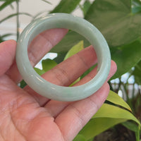 Baikalla Classic Green Natural Jadeite Jade Bangle (56.62 mm )#T132