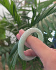 Baikalla Apple-Green Jadeite Jade Bangle Bracelet (50.9mm) 