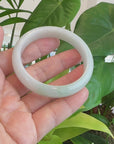 Baikalla "Classic Bangle" Light Lavender Natural Burmese Jadeite Jade Bangle ( 57.30mm ) 