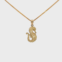 Baikalla 14k Yellow Gold Seahorse Pendant Necklace