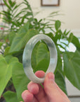 Baikalla Genuine Blue-Green Jadeite Jade Bangle Bracelet (59.8mm) 