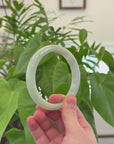 Baikalla Natural Light Green Jadeite Jade Bangle Bracelet (66.4mm) 