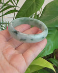 Baikalla Classic Real Blue-green Jade Jadeite Bangle Bracelet ( 57.91 mm )