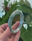 Baikalla Natural Burmese Green Jadeite Jade Bangle Bracelet (66.44mm) 