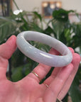 Genuine Lavender Jadeite Jade Bangle Bracelet (58.4mm) 
