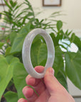 Baikalla Natural Purple Lavender Jadeite Jade Bangle Bracelet (62.5mm) 
