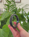 Baikalla "Half Round" WuJi Jadeite Jade Bangle Bracelet (56.69 mm) 