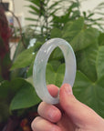 Baikalla Genuine Lavender Jadeite Jade Bangle Bracelet (57.1 mm) 