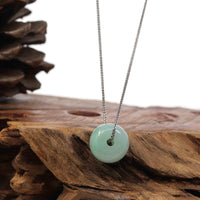 Baikalla Jewelry Jade Pendant Necklace Copy of Baikalla™ "Good Luck Button" Necklace Real Rich Green Jade Lucky KouKou Pendant Necklace