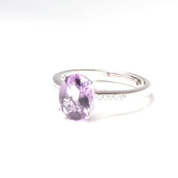 Baikalla Jewelry Gemstone Ring Amethyst Baikalla™ Sterling Silver Oval Swiss Blue Topaz & Amethyst Ring