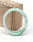 Baikalla Jewelry Jadeite Jade Bangle Bracelet Genuine Burmese Jadeite Jade Oval Bangle Bracelet ( 56.75 mm )