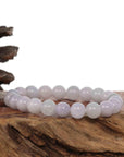 Baikalla Jewelry jade beads bracelet 6.5 inches Jadeite Jade 9 mm Round Lavender Beads Bracelet ( 9 mm )