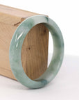 Baikalla Jewelry Jadeite Jade Bangle Bracelet Baikalla "Classic Bangle" Blue-Green Natural Burmese Jadeite Jade Bangle ( 59 mm ) 