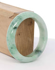 Baikalla Jewelry Jadeite Jade Bangle Bracelet Baikalla "Classic Bangle" Green Natural Burmese Jadeite Jade Bangle ( 56.33mm ) 
