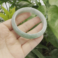 Baikalla Blue-Green Classic Real Jadeite Jade Bangle Bracelet (59.61mm) #390