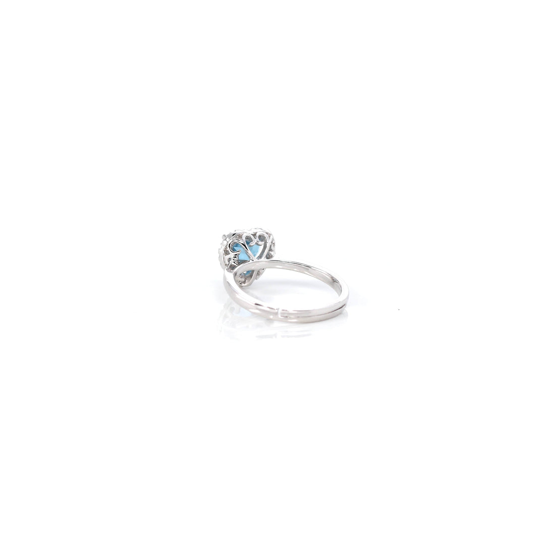 Baikalla Jewelry Sterling Silver Gemstone Ring Sterling Silver Amethyst, Citrine, & Topaz Love Heart Ring