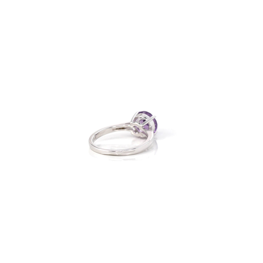 Baikalla Jewelry Sterling Silver Gemstone Ring Sterling Silver Round Amethyst Ring