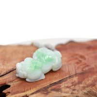 Baikalla Jewelry genuine jadeite carving Baikalla™ Pi Xiu Genuine Burmese Lavender Green Jadeite Jade PiXiu Pendant Necklace (FengShui Lucky)
