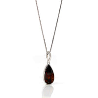 Baikalla Jewelry Gemstone Pendant Necklace Sterling Silver Freeform Tear Drop Cut Australian Boulder Opal Bezel Set Necklace