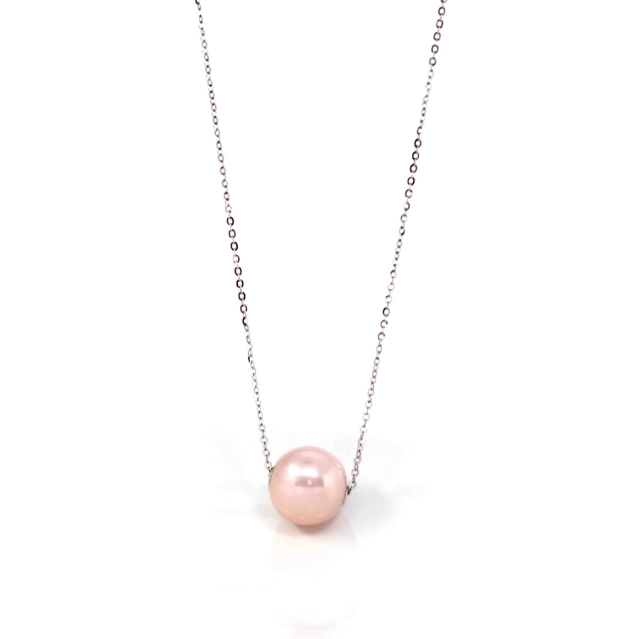 Baikalla Jewelry Gemstone Pendant Necklace Sterling Silver Culture Pink River Pearl Necklace