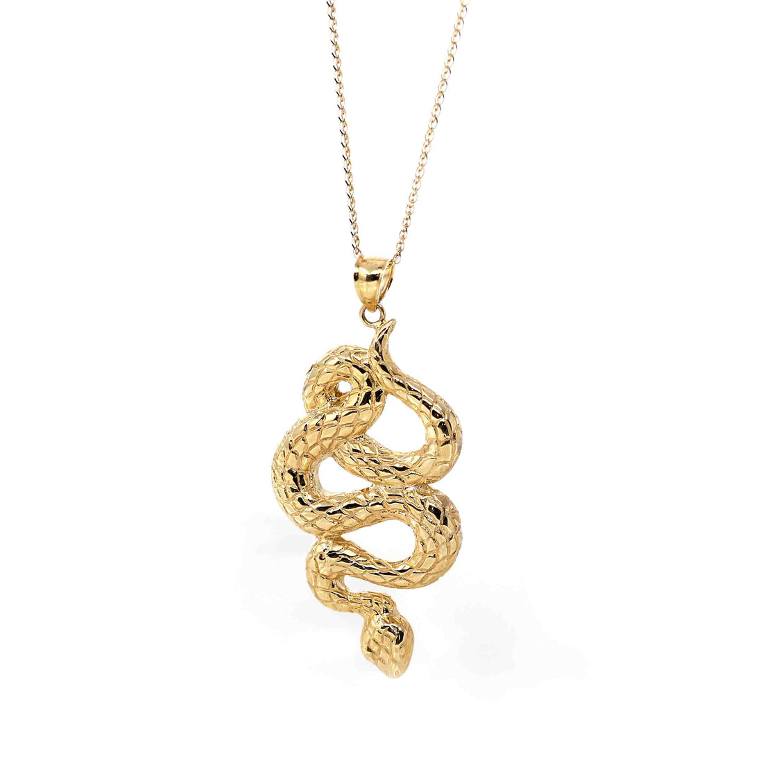 Baikalla Jewelry 14K Yellow Gold Pendant 14k Yellow Gold Snake Pendant