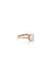 Baikalla Sterling Silver Moissanite Ring 14k Rose Gold Moissanite 1CT Oval  Engagement Ring