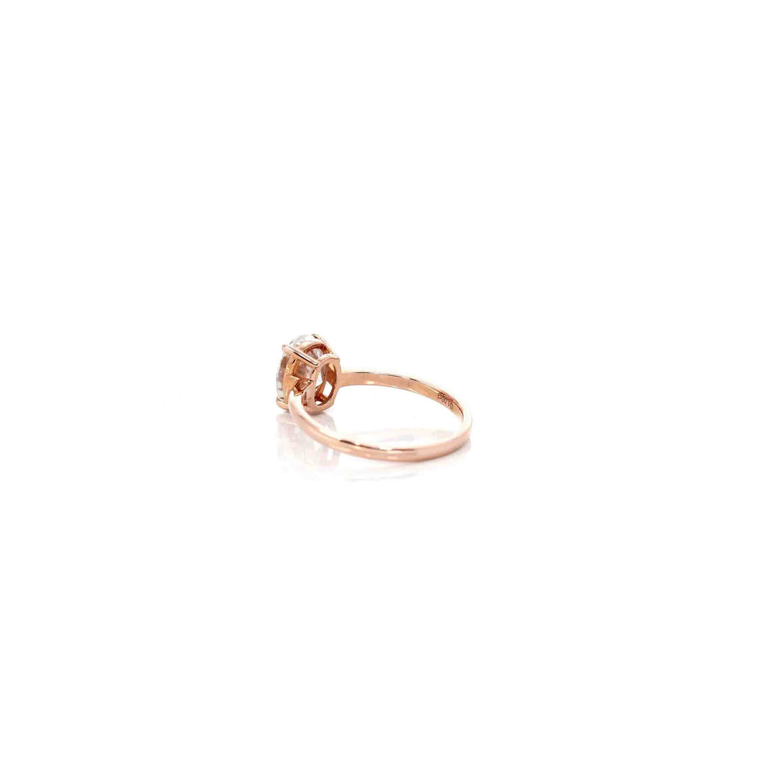 Baikalla Sterling Silver Moissanite Ring 14k Rose Gold Moissanite 1CT Oval  Engagement Ring
