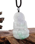 Baikalla Jewelry Jade Guanyin Pendant Necklace Baikalla "Goddess of Compassion" Genuine Burmese Jadeite Jade Guanyin Lotus Necklace