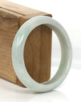 Baikalla Jewelry Jadeite Jade Bangle Bracelet Baikalla Classic Natural Lavender- Green Jadeite Jade Bangle Bracelet (57.96 mm) 