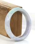 Baikalla Jewelry Jadeite Jade Bangle Bracelet Natural Lavender- Green Jadeite Jade Bangle Bracelet (57.96 mm) 