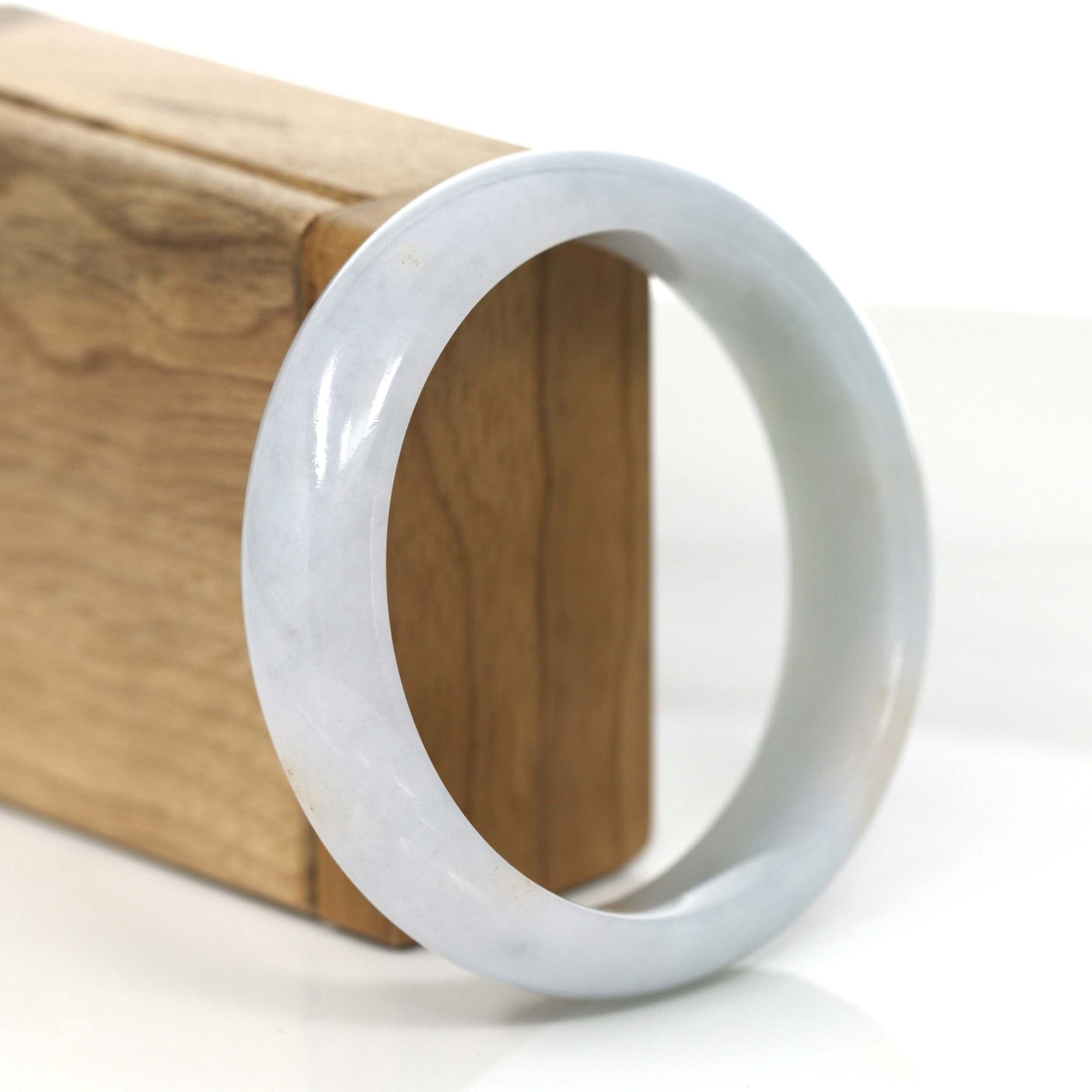 Baikalla Jewelry Jadeite Jade Bangle Bracelet Classic Lavender Jadeite Jade Bangle Bracelet (58.61 mm) #775